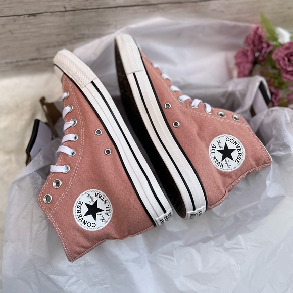 NEW Size 9 Womens Converse Chuck Taylor All Star High Canyon Dusk Pink Sneaker - Picture 5 of 9